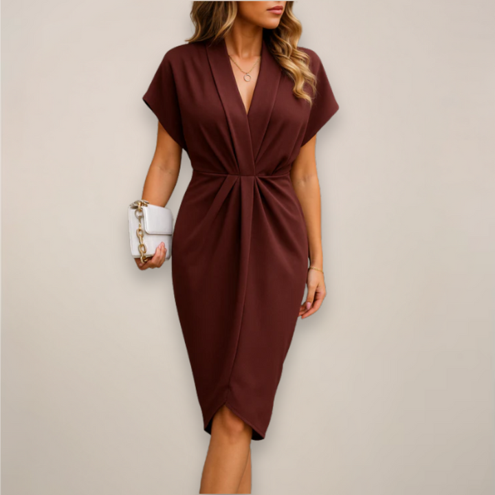 Women’s Wrap Formal Dress | Midi