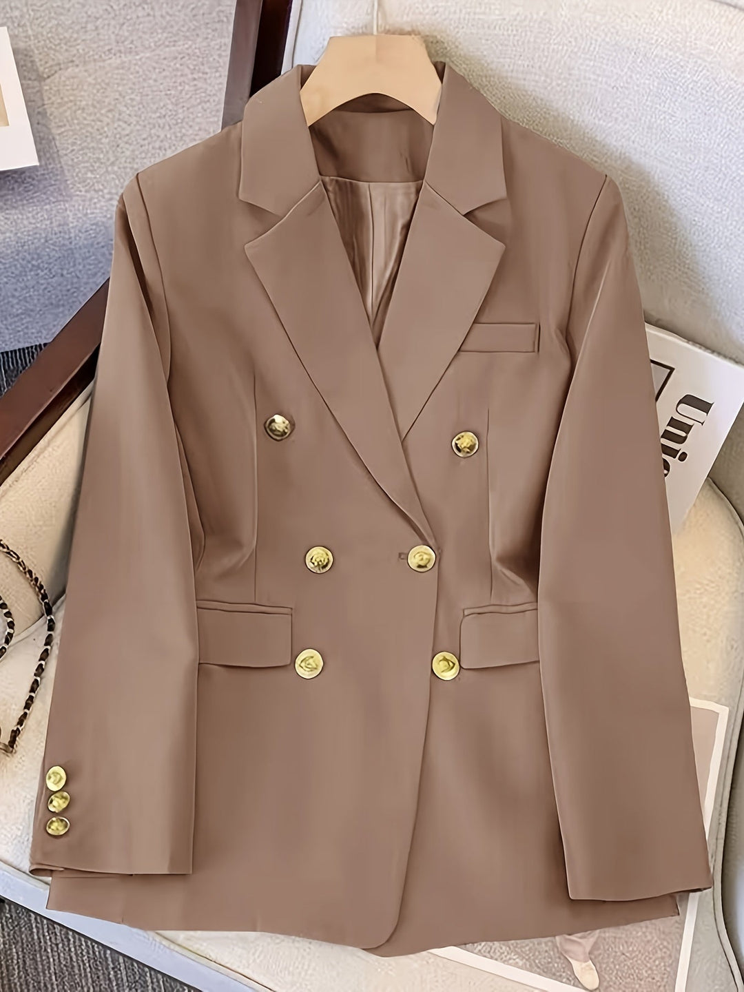 Women's Long Sleeves Slim Fit Blazer | Doube Breasted
