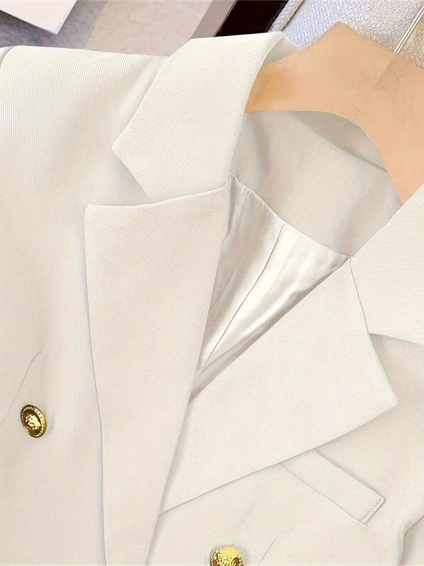 Women's Long Sleeves Slim Fit Blazer | Doube Breasted
