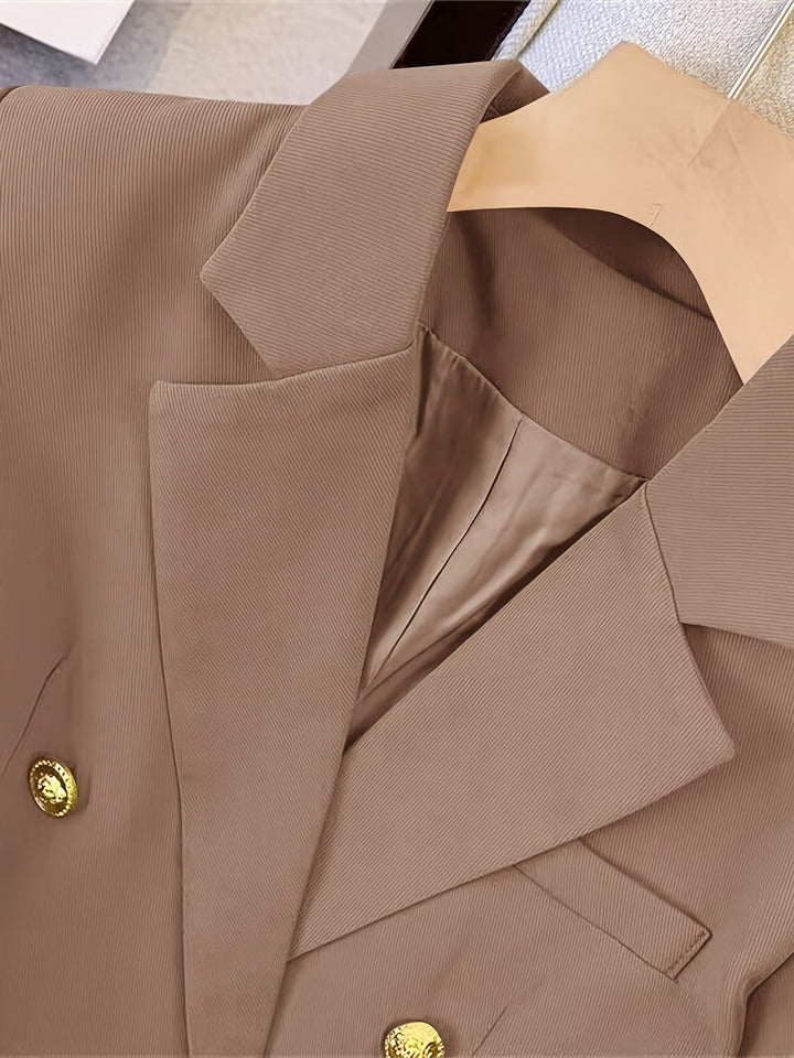 Women's Long Sleeves Slim Fit Blazer | Doube Breasted