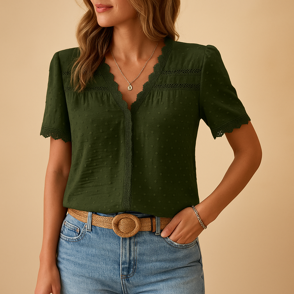 Women’s V-Neck Blouse | Summer