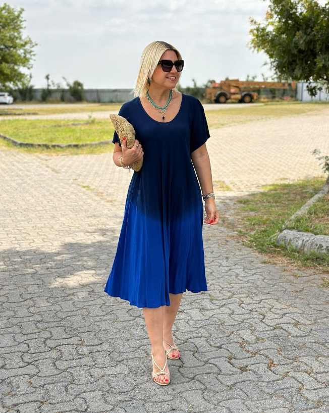 Women’s Stylish Loose Fit Dress | Midi