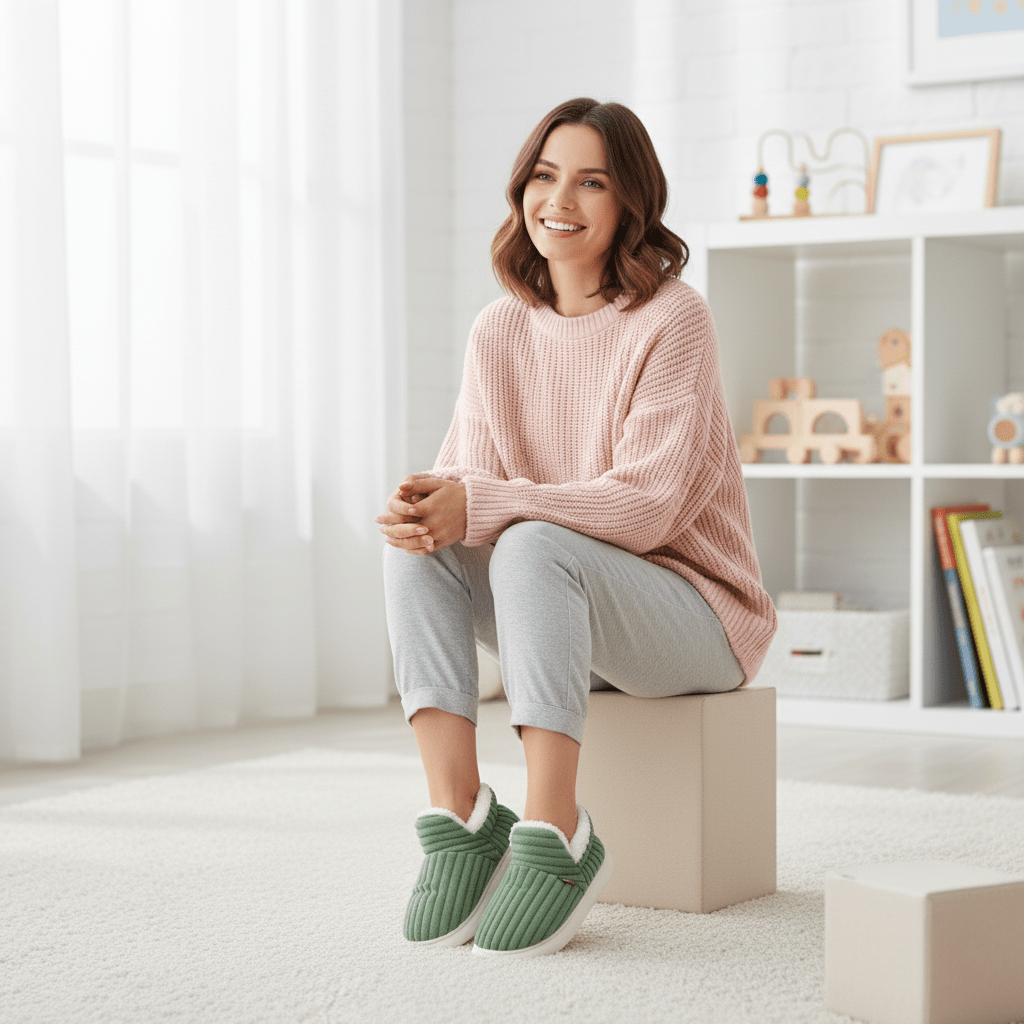 Chaussons d’hiver douillets pour toute la famille | lavables