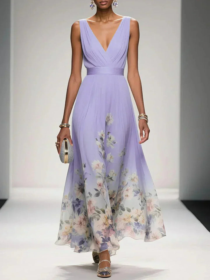 Women's Floral Wedding Guest Dress | Maxi