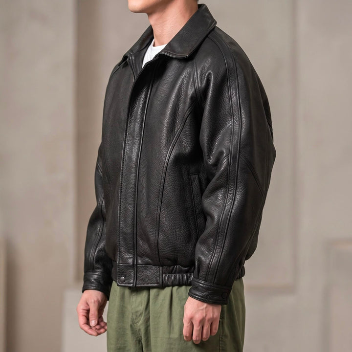 Veste d'hiver décontractée zippée pour homme | À col