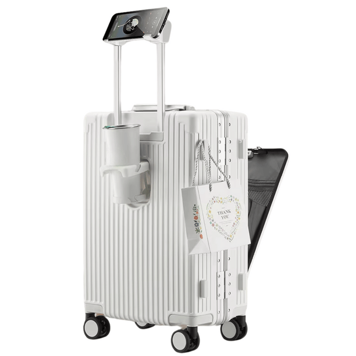 Valise cabine rigide avec compartiment pour ordinateur portable | à roulettes pivotantes