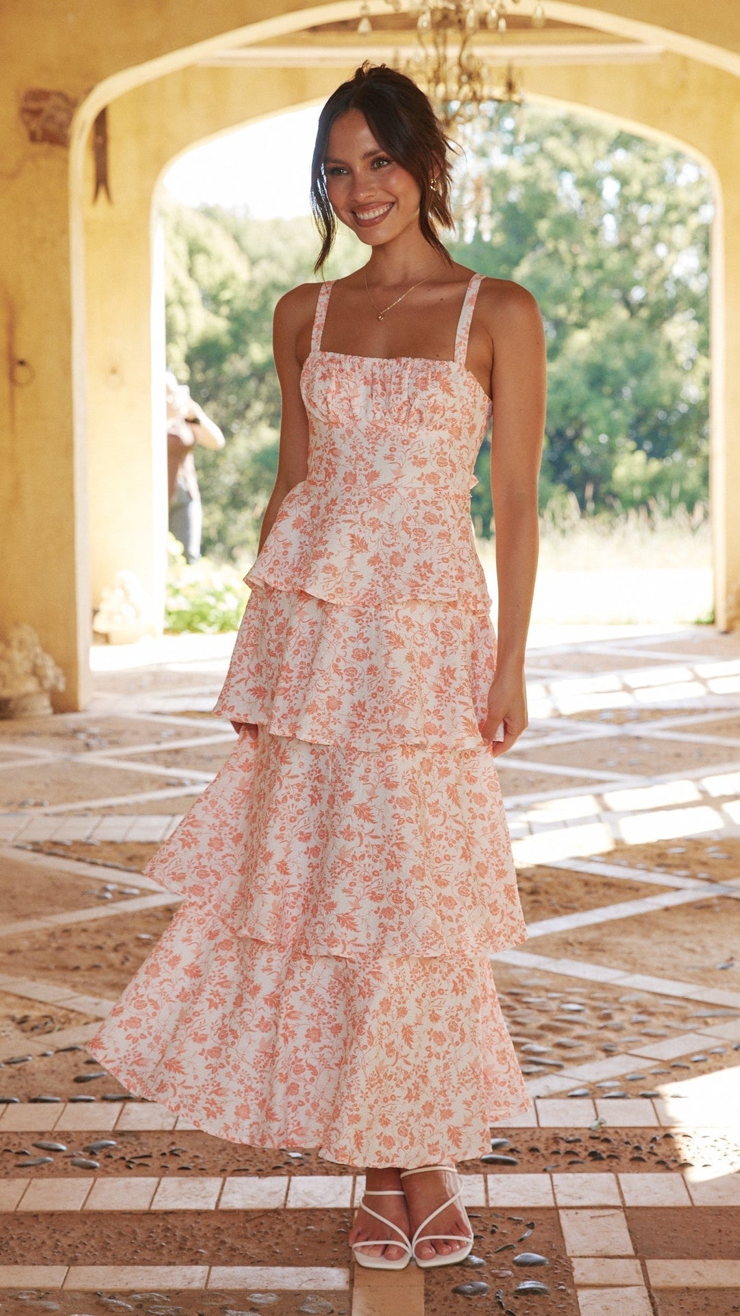 Women’s Floral Tiered Dress | Maxi