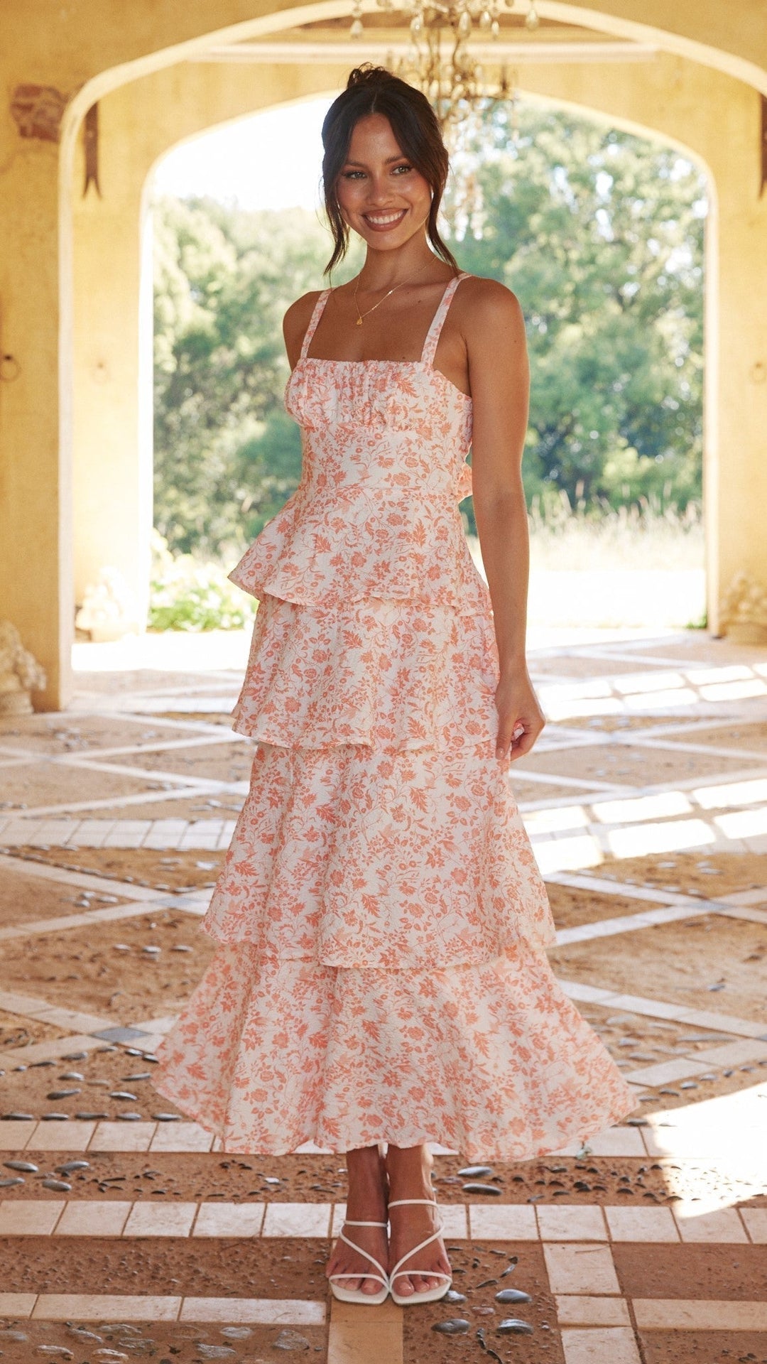 Women’s Floral Tiered Dress | Maxi