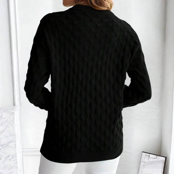 Women's Crewneck Knitted Jumper | Warm