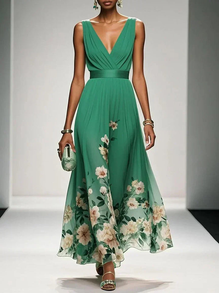 Women's Floral Wedding Guest Dress | Maxi