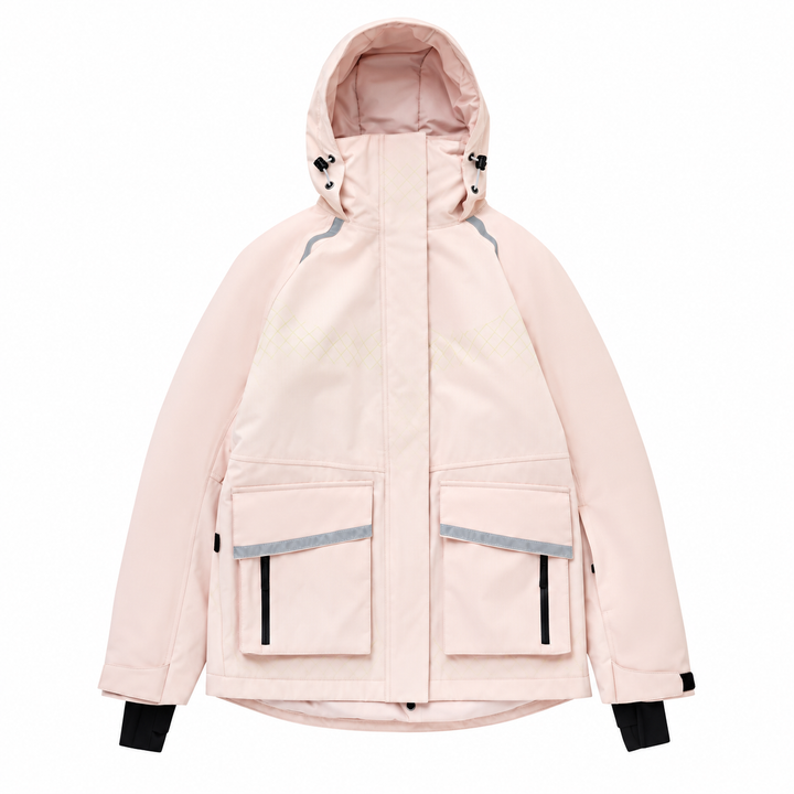 Unisex Winter Hooded Zip Up Ski Jacket | Snowboard