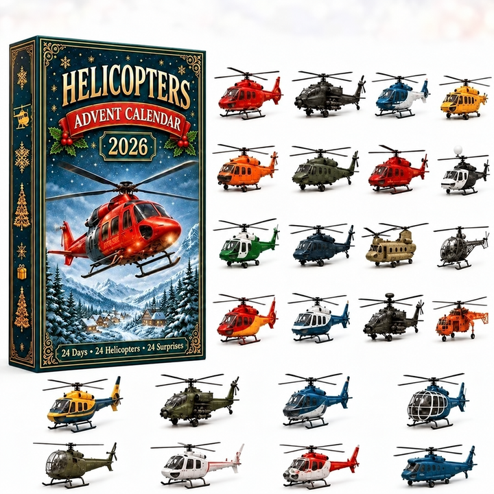 Calendrier de l'Avent avec avions, chars et hélicoptères | Noël