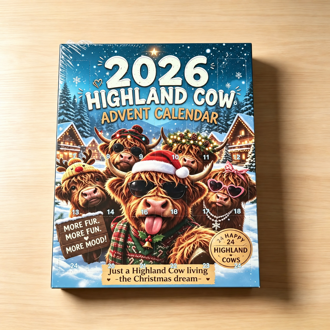 Calendrier de l’Avent avec vaches des Highlands et mini-figurines | Noël