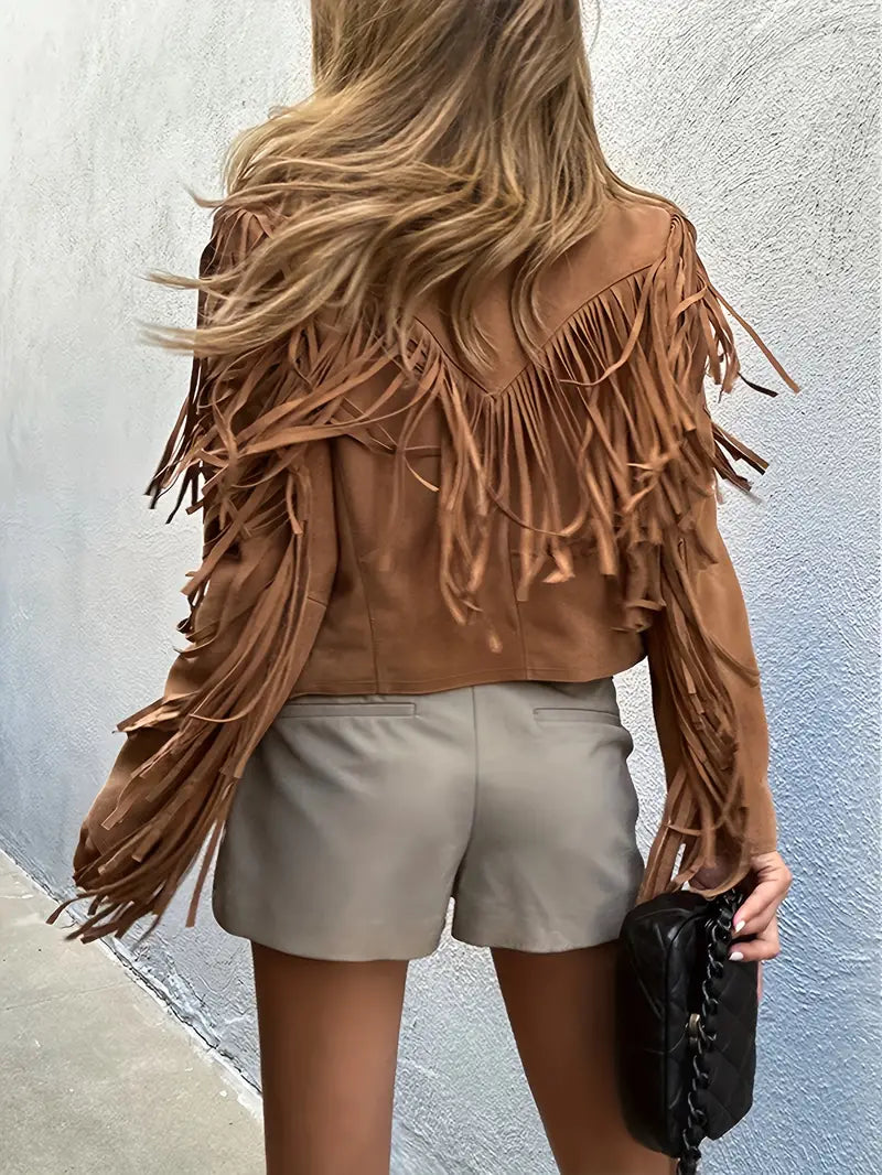Women's Stylish Fringe Jacket | Party