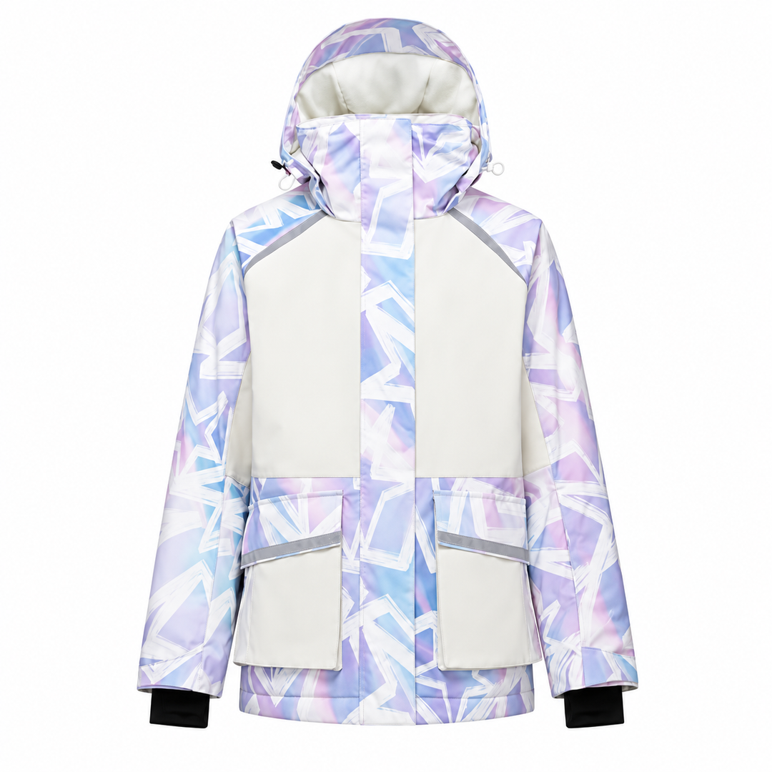 Unisex Winter Hooded Zip Up Ski Jacket | Snowboard