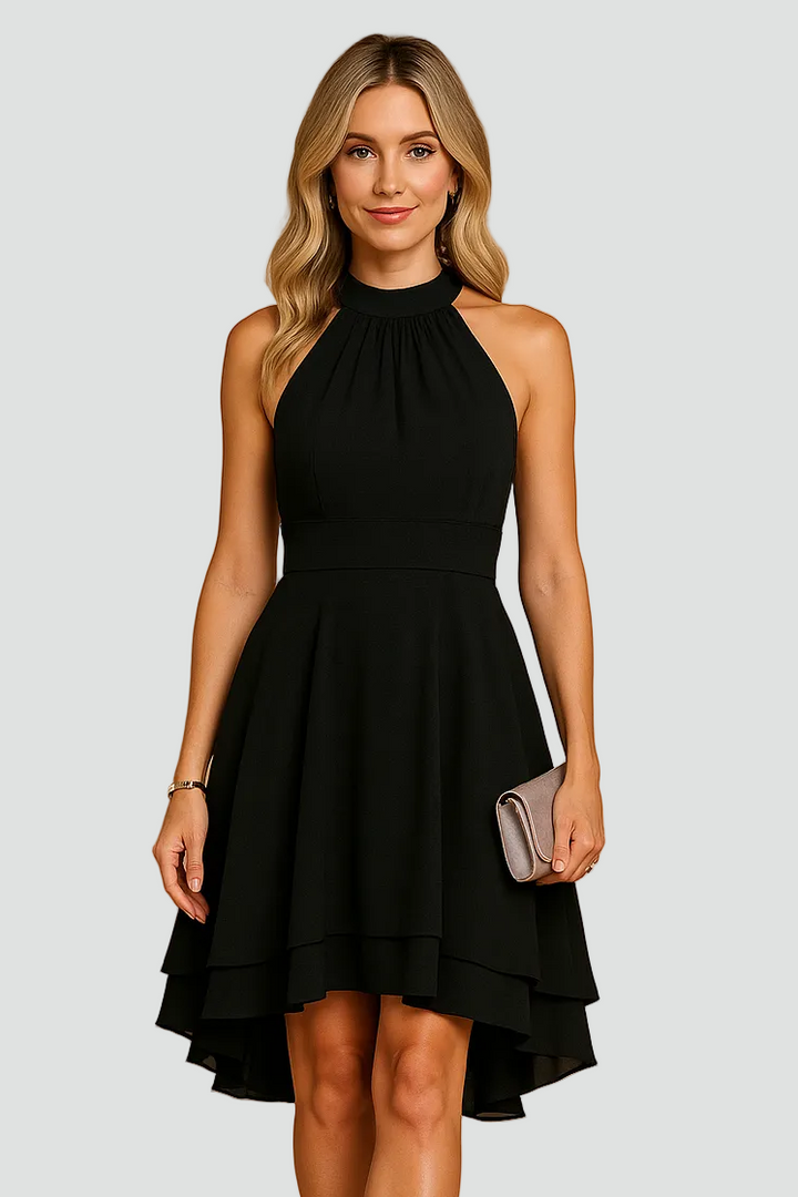 Women's Evening Halter Cocktail Dress | Mini