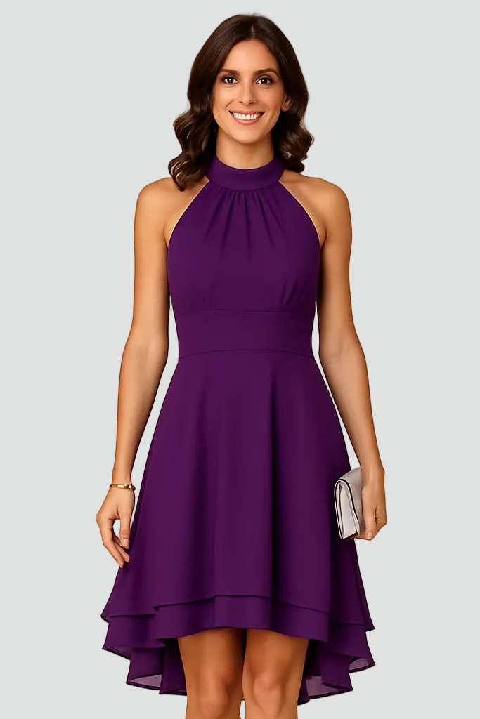 Women's Evening Halter Cocktail Dress | Mini