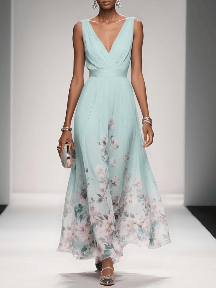 Women's Floral Wedding Guest Dress | Maxi