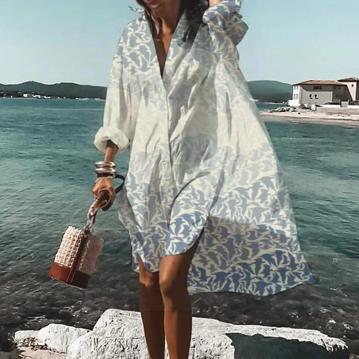Women's Casual Shirt Summer Dress | Midi
