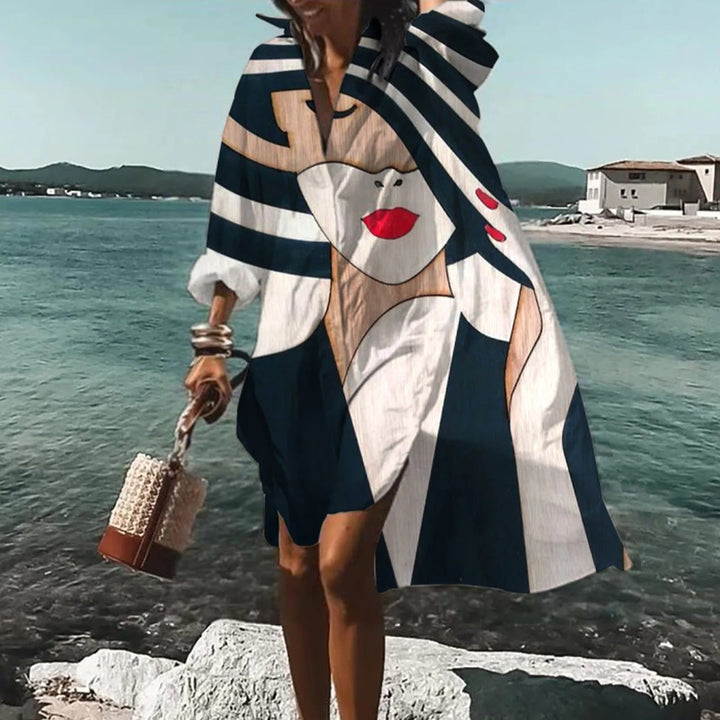 Women's Casual Shirt Summer Dress | Midi