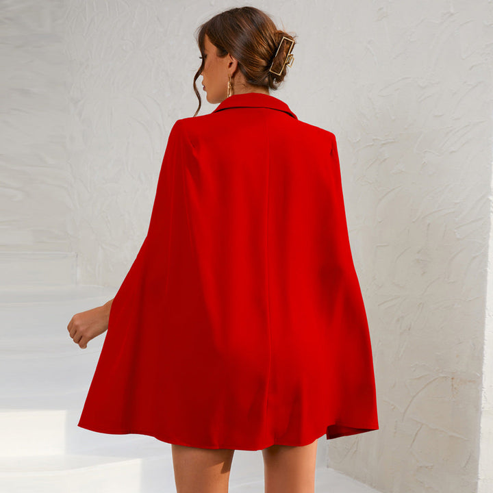 Women’s Formal Cape Blazer Dress | Mini