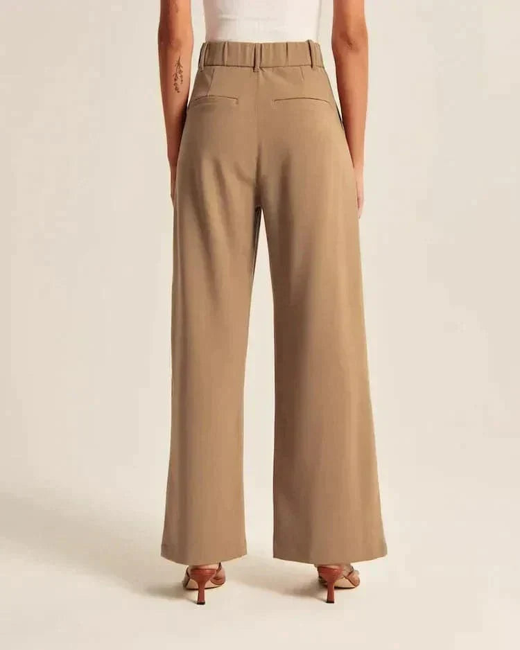 Women's High-Rise Casual Pants | Wide Leg