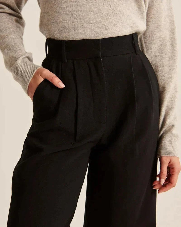 Women's High-Rise Casual Pants | Wide Leg