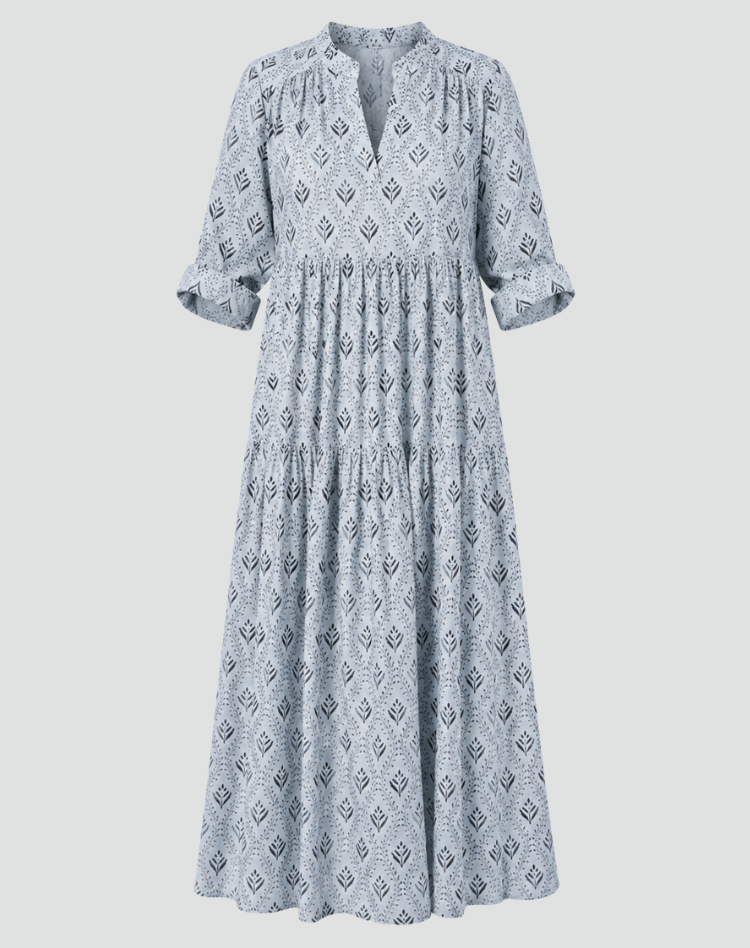 Women's Vintage Printed Summer Dress | Maxi