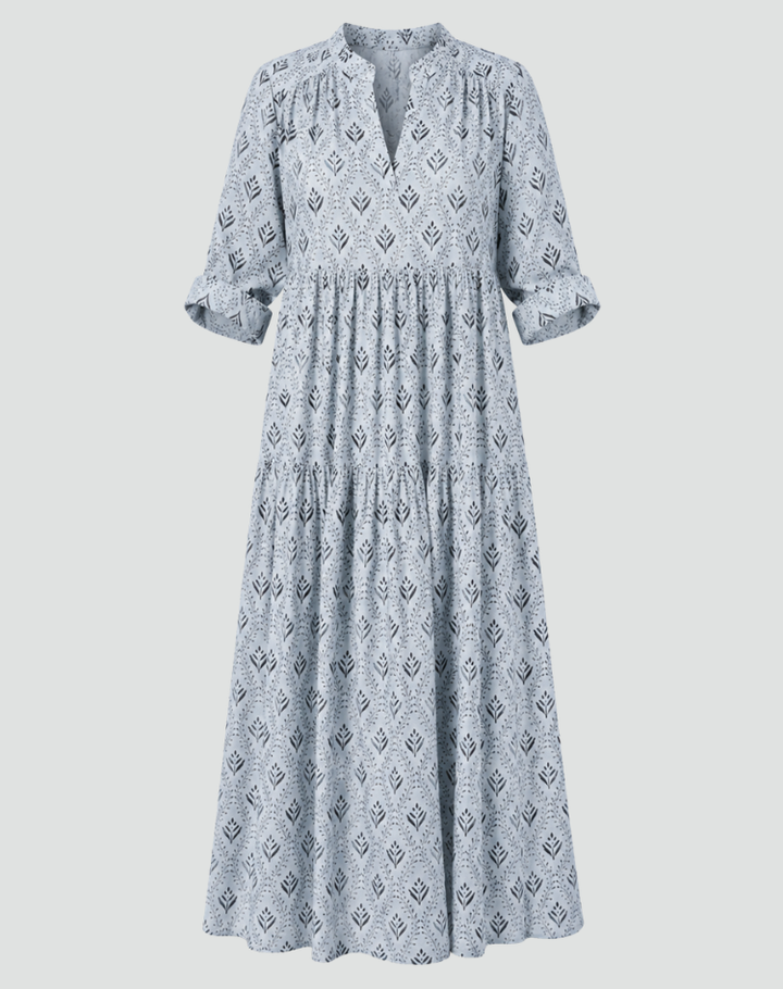 Women's Vintage Printed Summer Dress | Maxi