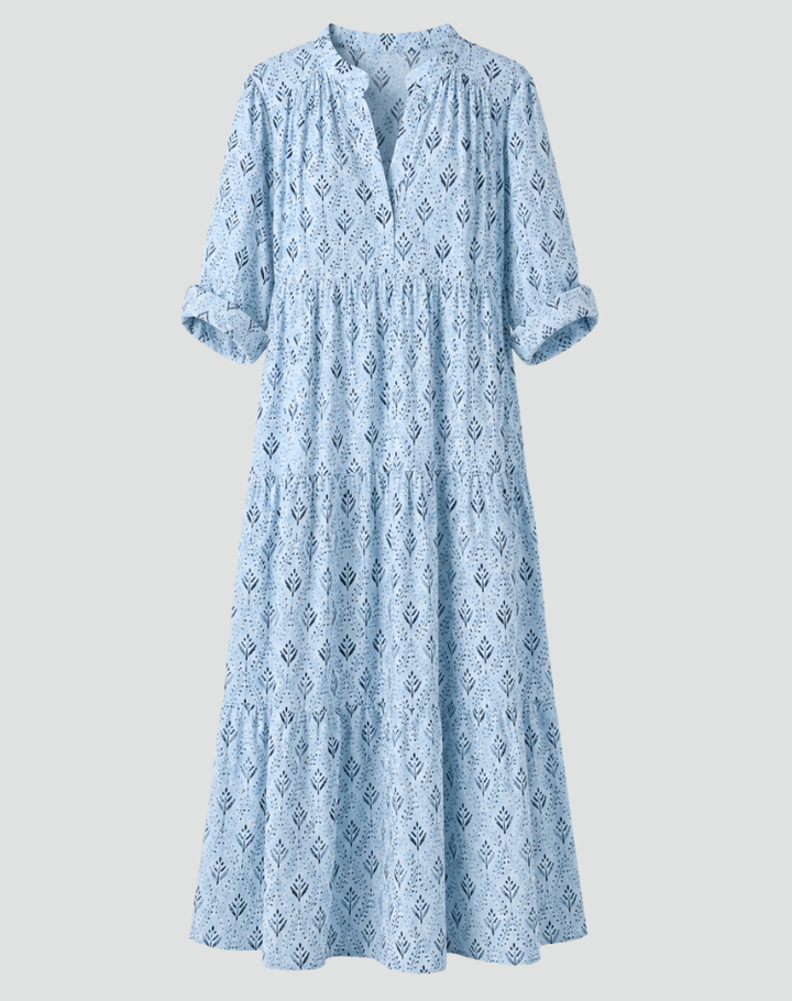 Women's Vintage Printed Summer Dress | Maxi