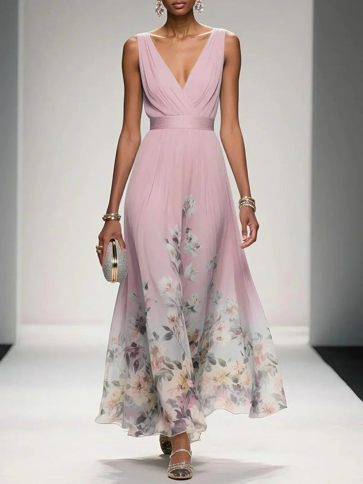 Women's Floral Wedding Guest Dress | Maxi