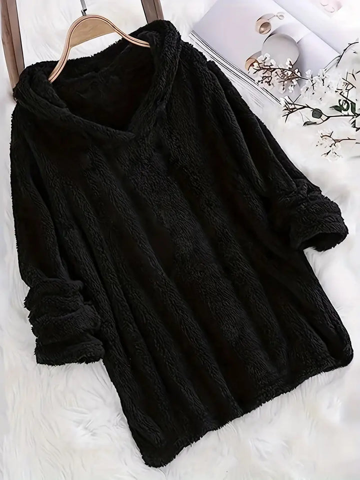 Sweat à capuche en maille pour femme | Long