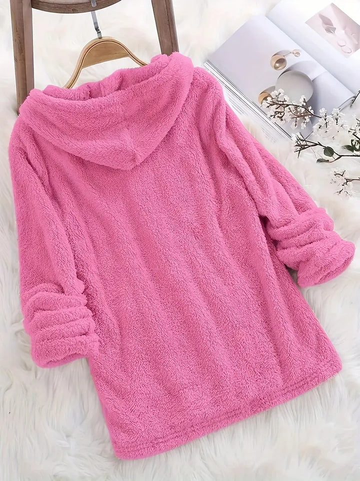 Sweat à capuche en maille pour femme | Long