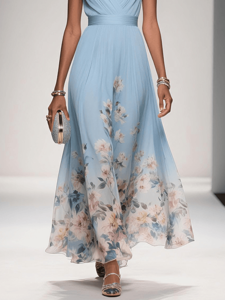 Women's Floral Wedding Guest Dress | Maxi