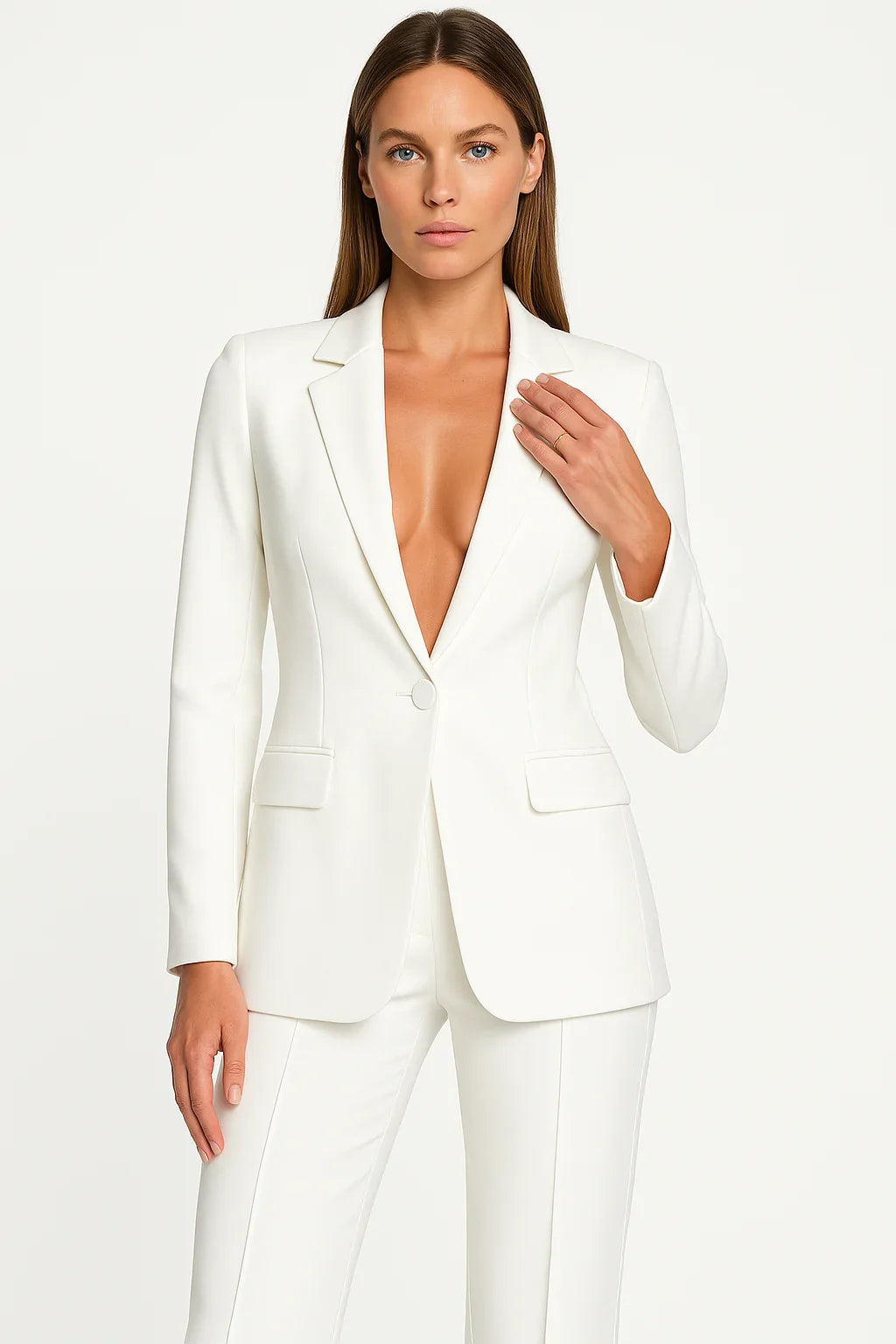 Women's Elegant Formal Blazer and Trouser Set | Two Piece