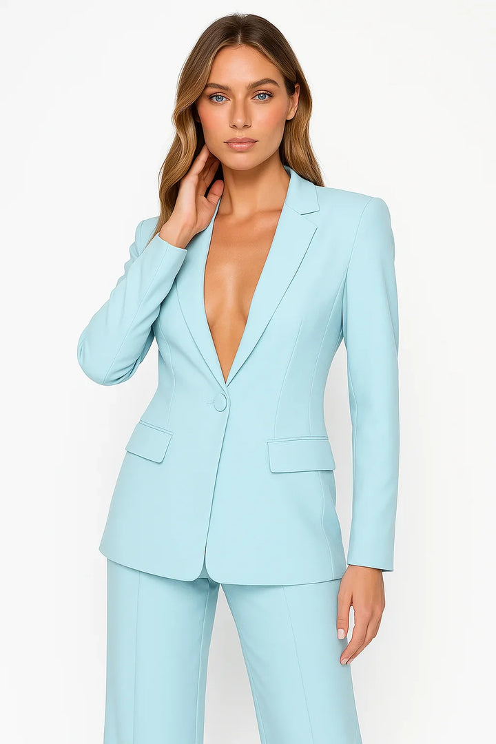 Women's Elegant Formal Blazer and Trouser Set | Two Piece