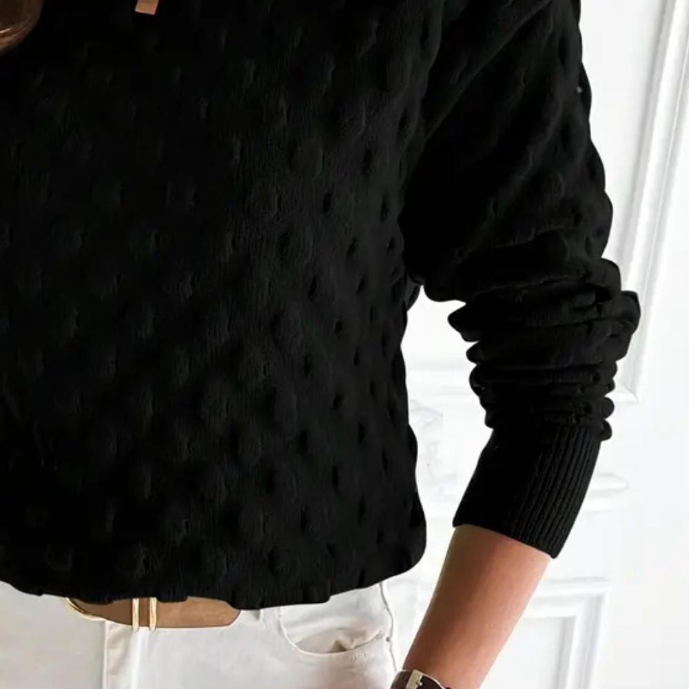 Women's Crewneck Knitted Jumper | Warm