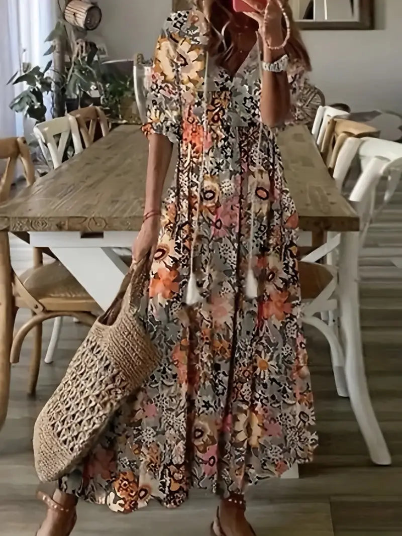 Women's Boho Vacation Dress | Maxi