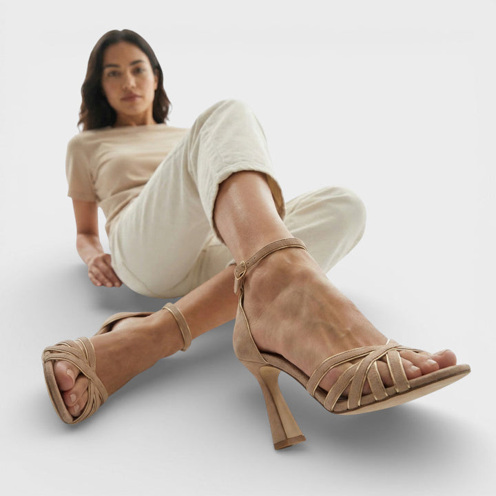 Women's Elegant Strappy Heeled Sandals | Ankle Strap