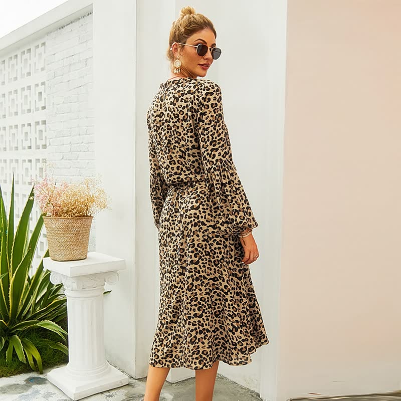 Women’s Vacation Printed Dress | Midi