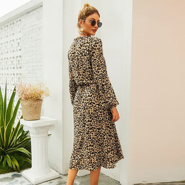 Women’s Vacation Printed Dress | Midi