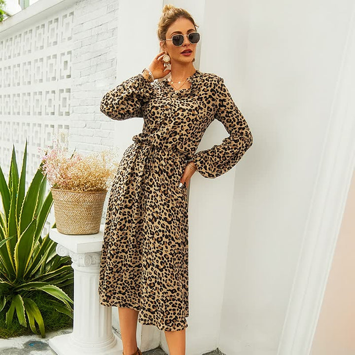 Women’s Vacation Printed Dress | Midi