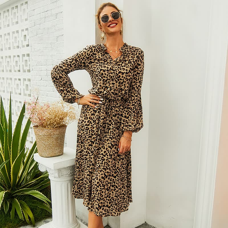 Women’s Vacation Printed Dress | Midi
