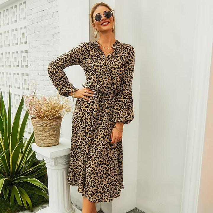 Women’s Vacation Printed Dress | Midi