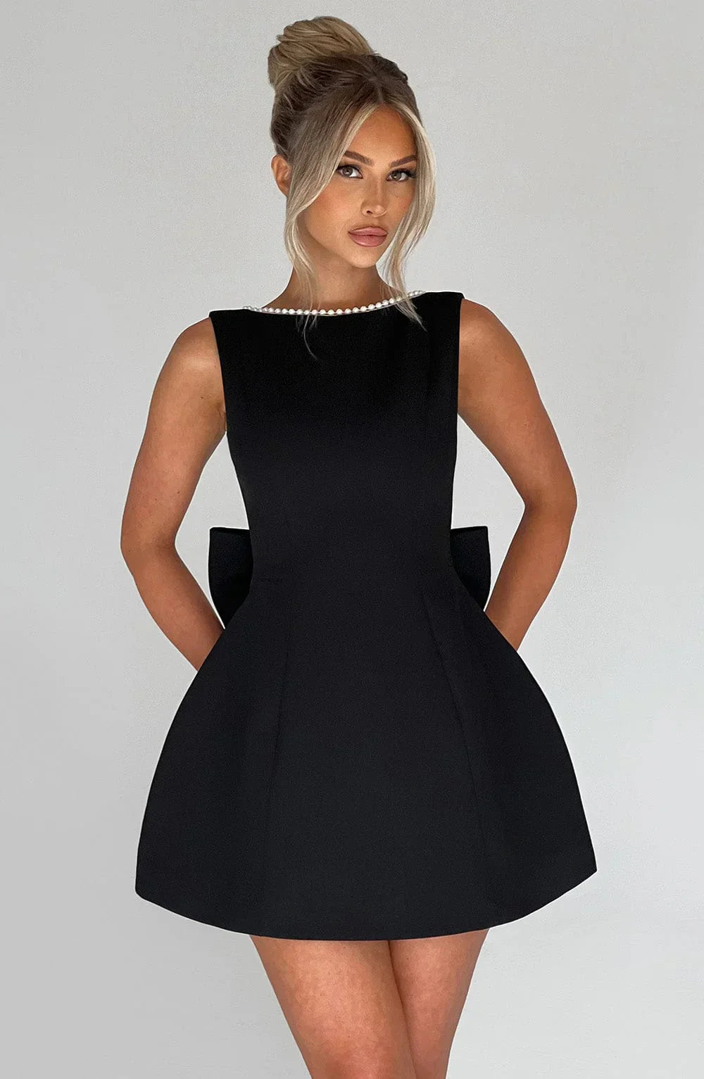 Women's Chique Bow Detail Party Dress | Mini