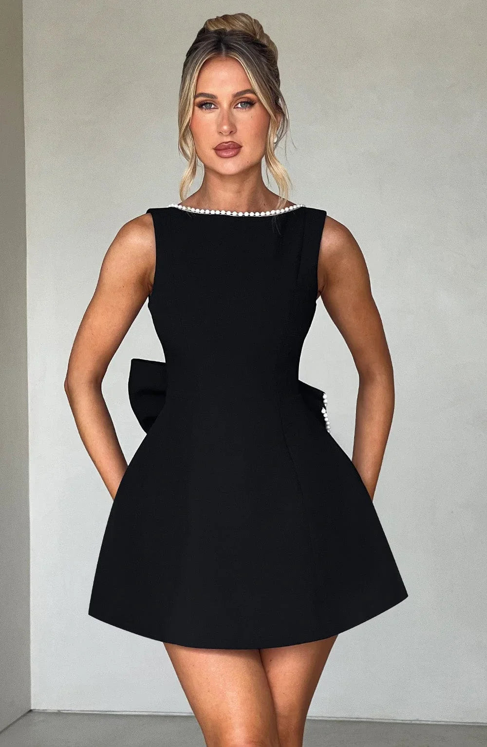 Women's Chique Bow Detail Party Dress | Mini