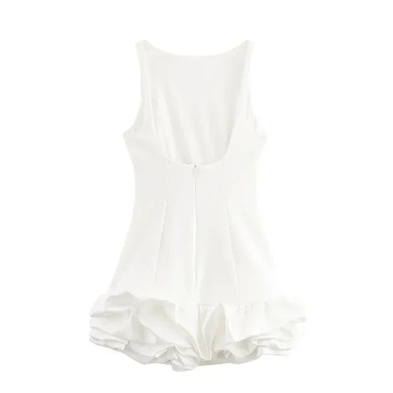Women's Chique Ruffled Hem Party Dress | Mini