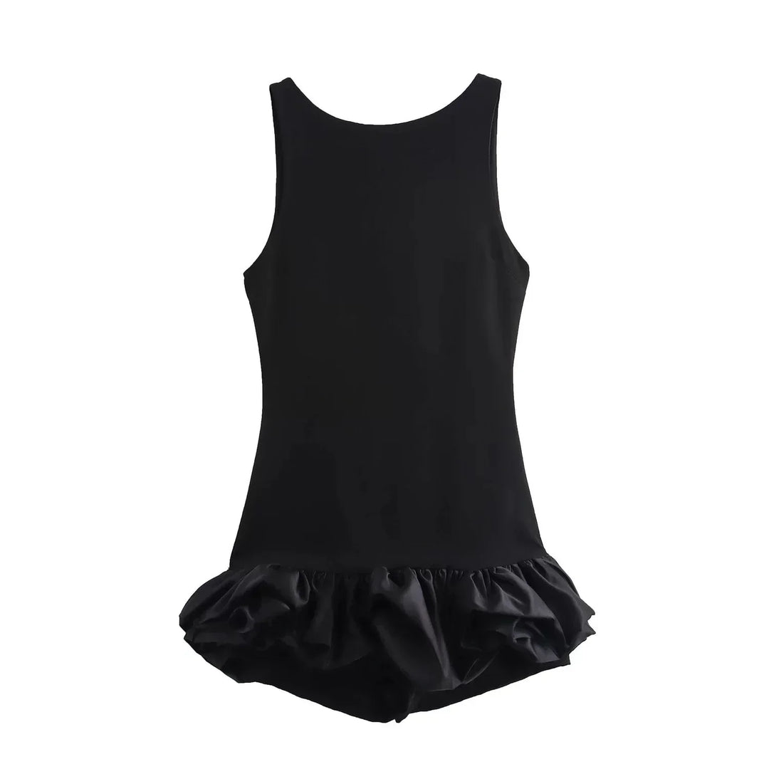 Women's Chique Ruffled Hem Party Dress | Mini