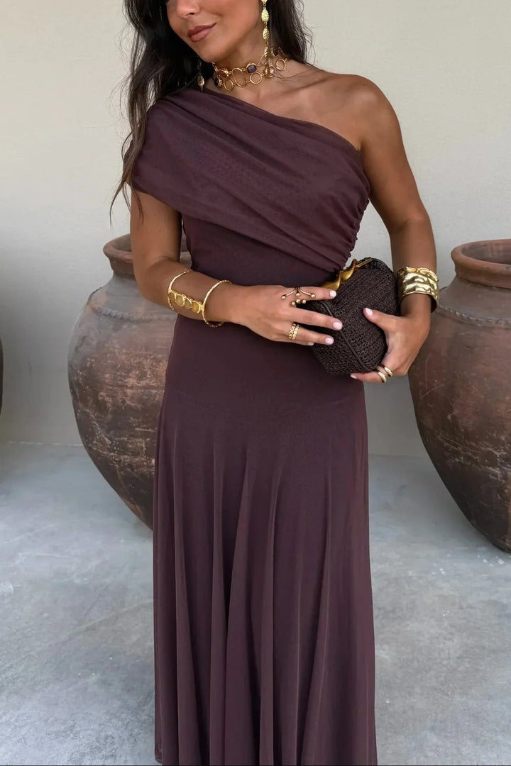 Women's Off Shoulder Wedding Guest Evening Dress | Maxi
