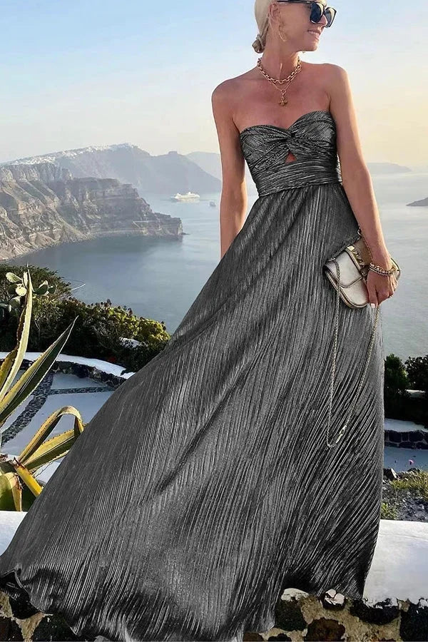 Women's Elegant Summer Strapless Evening Dress | Maxi